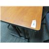 Image 2 : Cherry Laminate 6' Table on Wheels