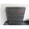 Image 1 : Grey Metal 4 Drawer Lateral File Cabinet
