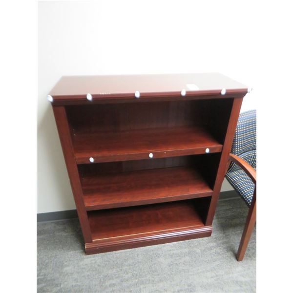 Mahogany Mantle Top 3 Shelf Bookcase