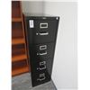 Image 1 : Hon Black 4 Drawer File Cabinet