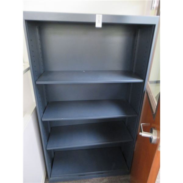 Metal Navy Blue 4 Shelf Bookcase