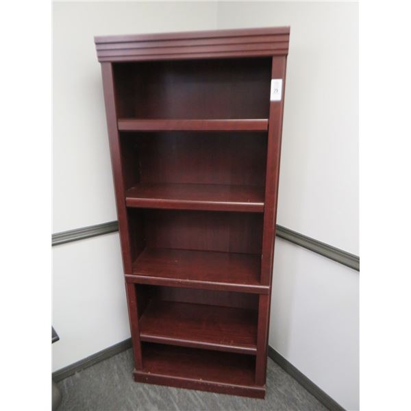 Mahogany 5 Shelf Bookshelf