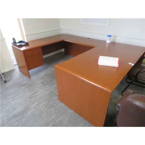 Oak 3 Pc. Office Desk