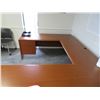 Image 3 : Oak 3 Pc. Office Desk