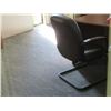 Image 1 : 5-Brown Leather Office Chairs - 5 X $