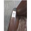 Image 5 : 5-Brown Leather Office Chairs - 5 X $