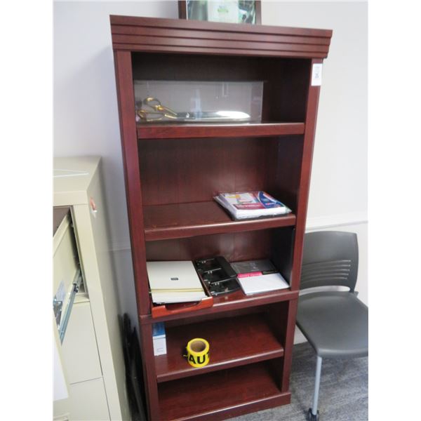 Mahogany 5 Shelf Bookshelf