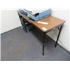 Image 1 : Folding 5' Banquet Table & 6' 5 Shelf Bookshelf