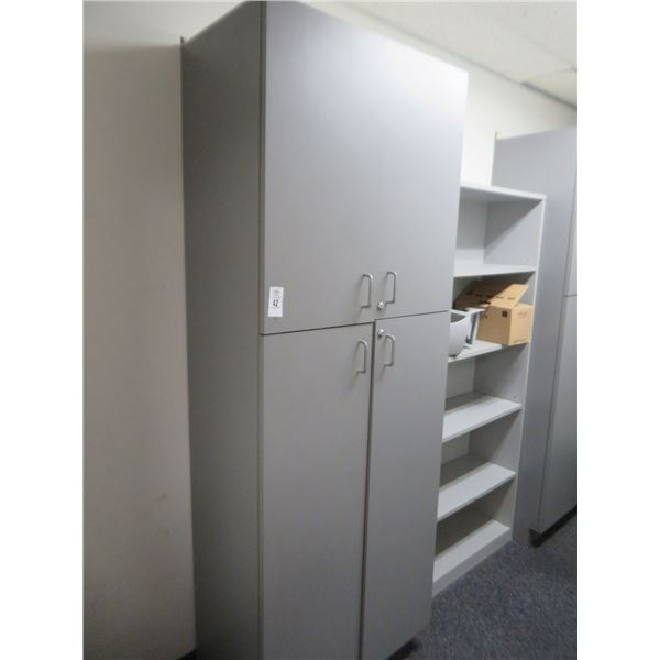 2-Formica 7' 4 Door Storage Cabinet - 2 X $
