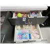 Image 1 : Contents of Drawer w/Cotton Balls, Lab Tubing & Sponges