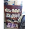Image 1 : Mahogany 4 Tier Bookcase w/Medical Supplies