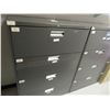 Image 4 : 6-Grey 4 Drawer Lateral File Cabinet - 6 X $