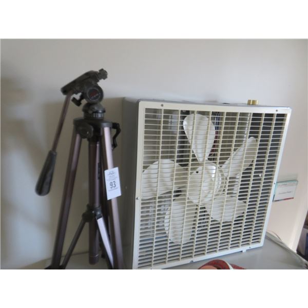 Solidex Camera Tripod and Box Fan