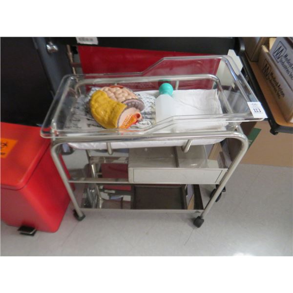 Chrome Portable Infant Bassinet