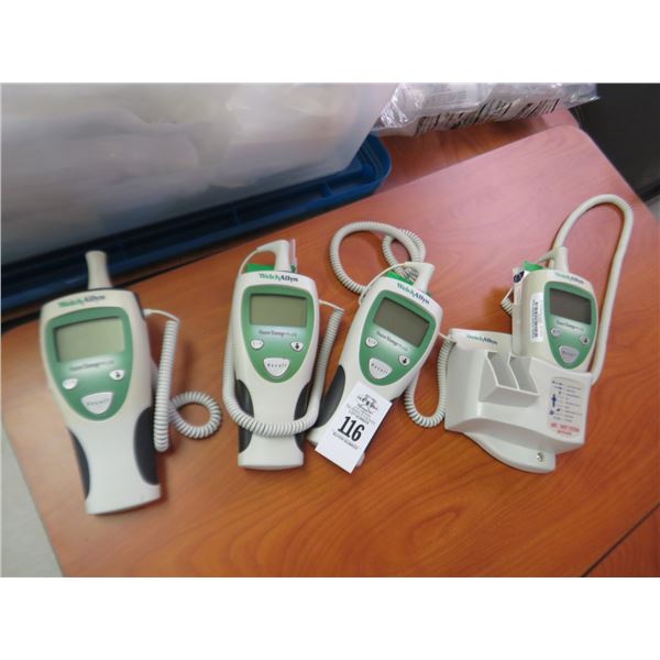 4-Welch Allyn Digital Thermometer - 4 X $