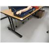 Image 1 : 10-6' Blonde Laminate Rolling Work Table - 10 X $