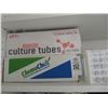 Image 3 : Lot of Culture Tubes, Beakers, Trays & Medical Books In Upper Cabinet
