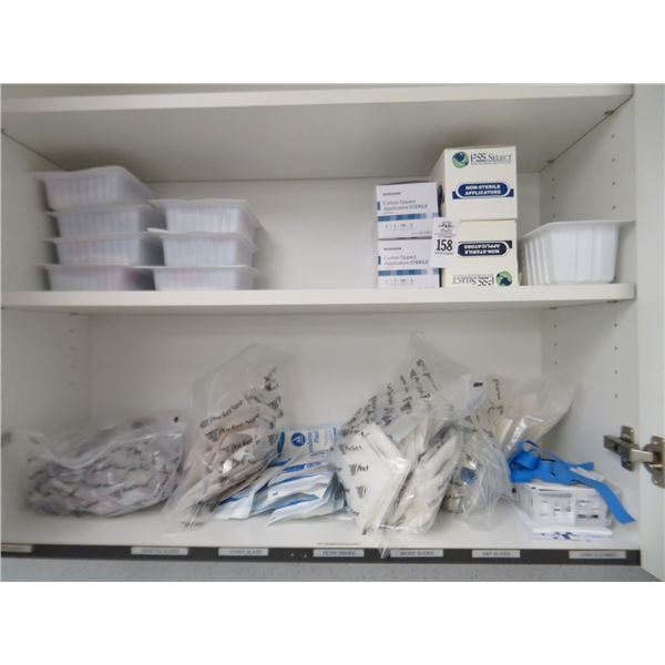 Lot of Applicators, Dressing Change Trays & Enema Set