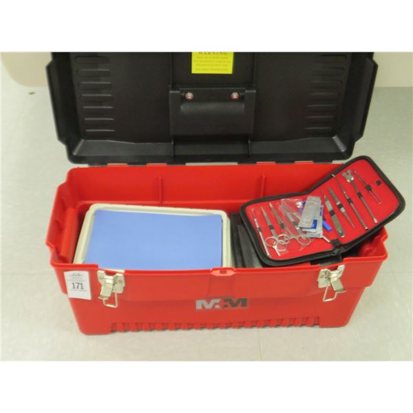 Mock Medical Toolbox w/Training Tools