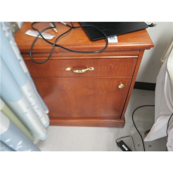 Cherry Nightstand w/Medical Supplies