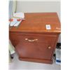 Image 1 : Cherry Nightstand w/Medical Supplies