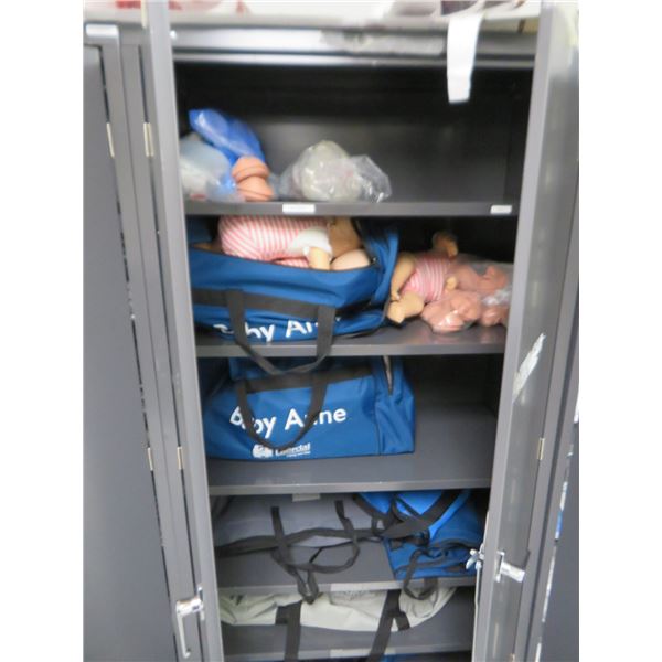 Hon Metal 6 Shelf Storage Cabinet w/Supplies