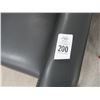 Image 3 : 3-Black Leather Padded Lounge Chairs - 3 X $