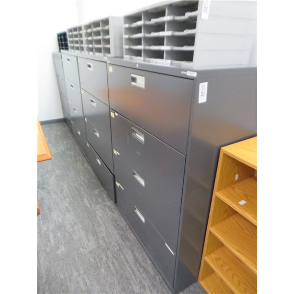 4-Hon 4 Drawer Lateral File Cabinets - 4 X $