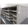 Image 2 : 4-Grey and Black Office Mail Cubby - 4 X $