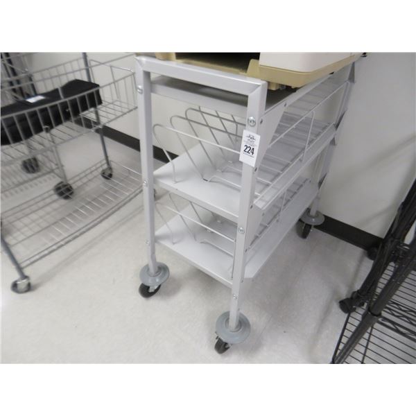 2 Shelf Portable File Cart