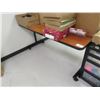 Image 1 : 4-Rolling 6' Laminate Work Tables - 4 X $