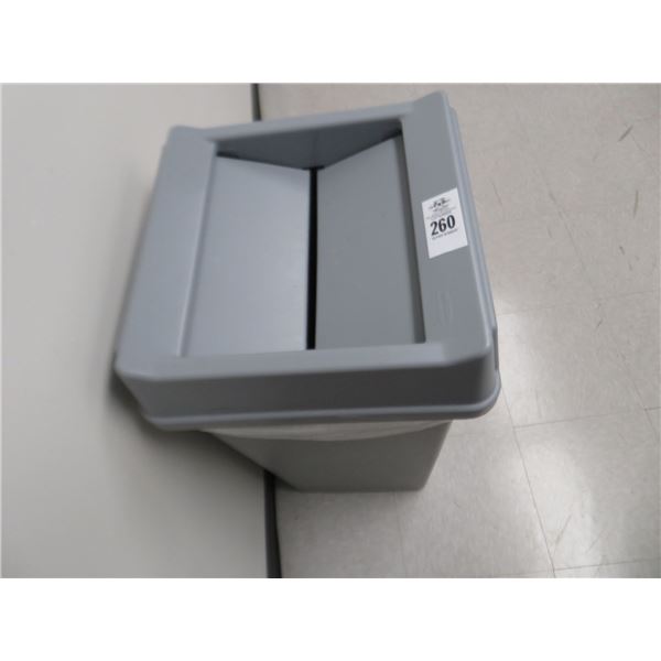 Grey Plastic Waste Can