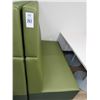 Image 2 : 3-Green Leather Booth Section w/Table - 3 X $