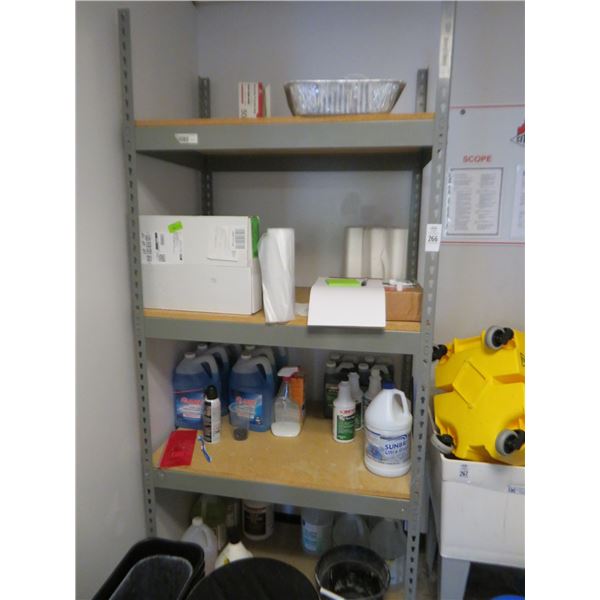 H/D Storage Rack w/Cleaning Supplies