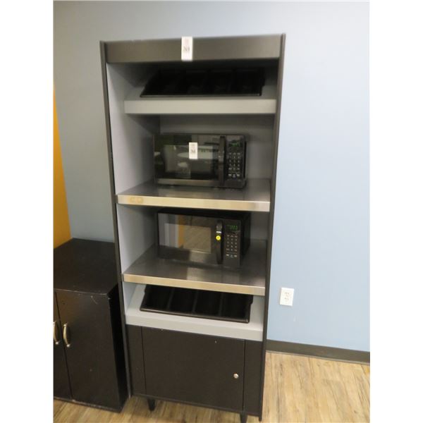 Black S/S Condiment Service Cabinet