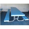Image 3 : 6-Blue FG Picnic Tables - 6 X $