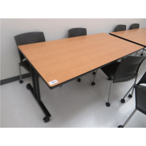 8-Laminate 6' Rolling Work Table - 8 X $