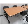 Image 1 : 8-Laminate 6' Rolling Work Table - 8 X $