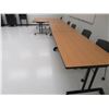 Image 3 : 8-Laminate 6' Rolling Work Table - 8 X $