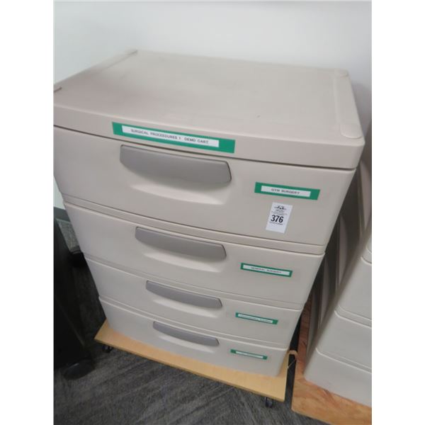 Sterilite 4 Drawer Chest w/Medical Supplies