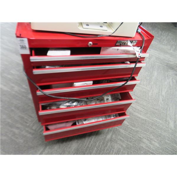 Waterloo Red 5 Drawer Rolling Chest w/Medical Supplies