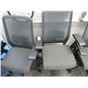 Image 1 : 17-Grey/Black Secretarial Armchairs - 17 X $