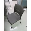 Image 3 : 10-Black Plastic Stacking Office Chairs - 10 X $
