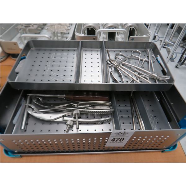 Bone Tray w/Surgical Tools
