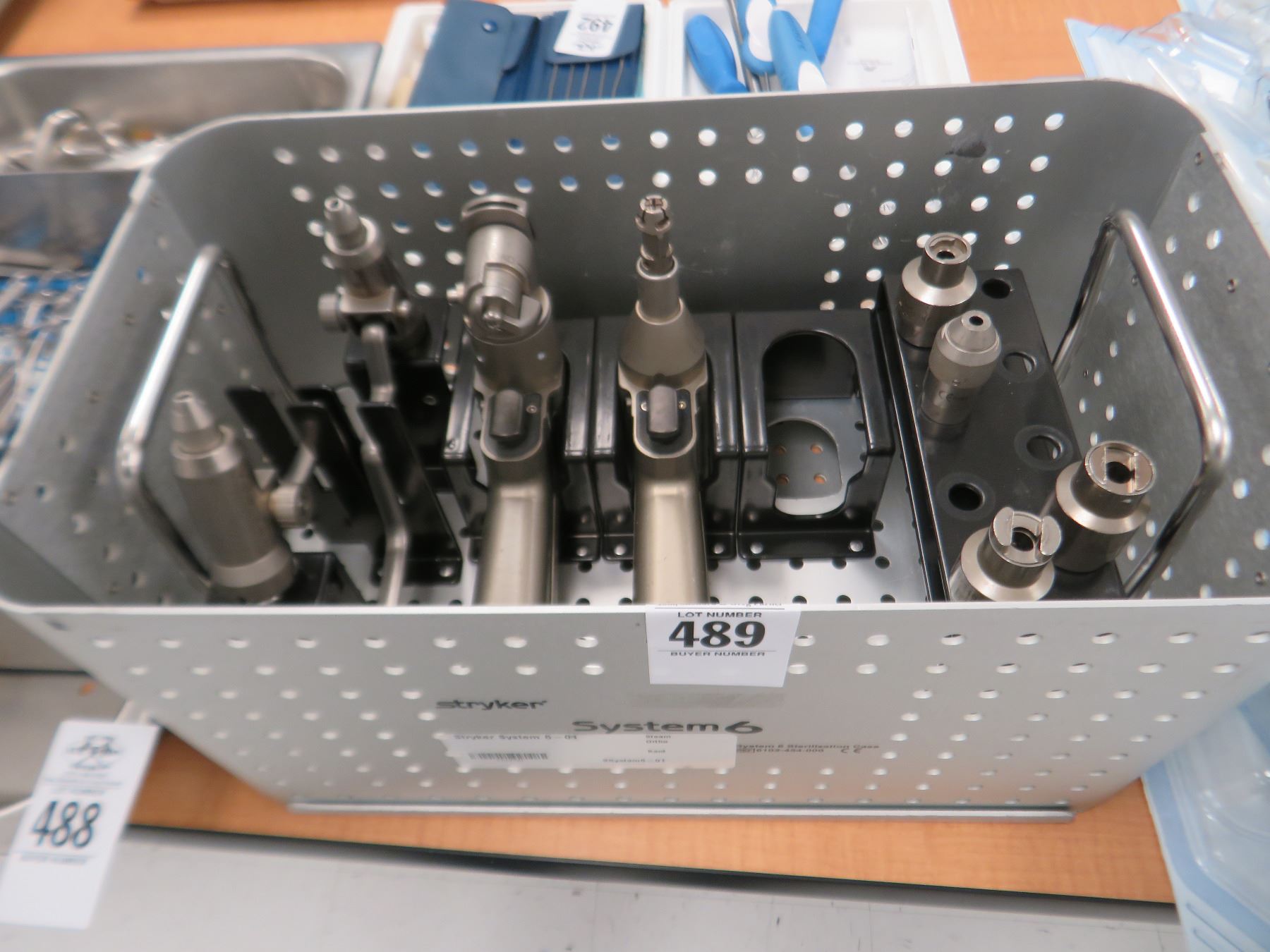 Stryker Screw Rack Stryker System 6 Tray w/Guns & Bits