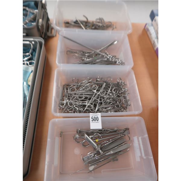 Bin w/Surgical Tools