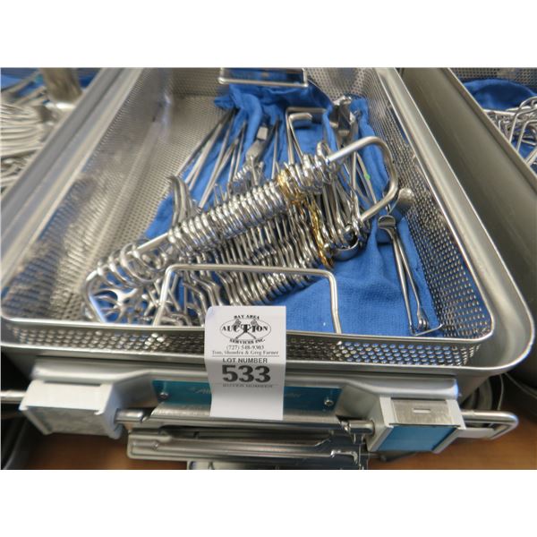 Bone Tray w/Surgical Instruments