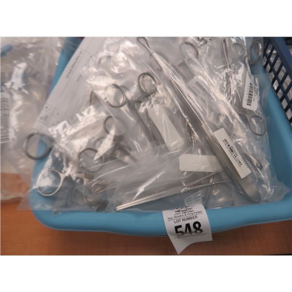 Bin w/Surgical Tools