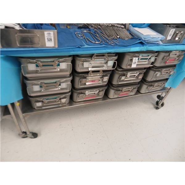 5' S/S Rolling Table w/Undershelf