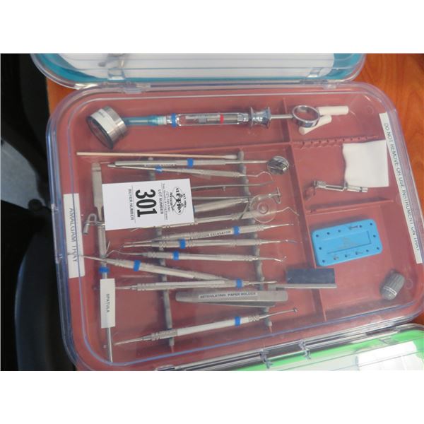 Bin w/Dental Instruments